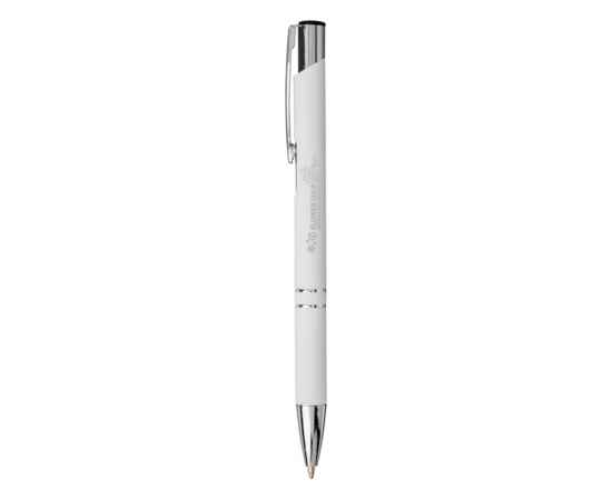 Ручка металлическая шариковая Moneta с антискользящим покрытием, 10743703, Цвет: белый, изображение 5