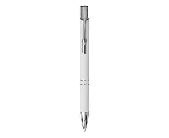 Ручка металлическая шариковая Moneta с антискользящим покрытием, 10743703, Цвет: белый, изображение 2
