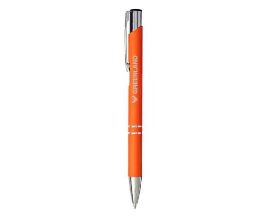 Ручка металлическая шариковая Moneta с антискользящим покрытием, 10743705, Цвет: оранжевый, изображение 5
