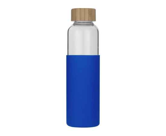 Стеклянная бутылка для воды в силиконовом чехле Refine, 887315, Цвет: прозрачный,темно-синий, Объем: 550, изображение 3