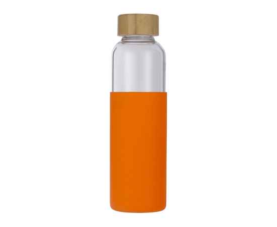Стеклянная бутылка для воды в силиконовом чехле Refine, 887318, Цвет: прозрачный,оранжевый, Объем: 550, изображение 3