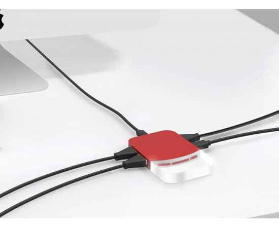 965138 USB хаб Mini iLO Hub, Цвет: красный, изображение 2