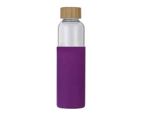 Стеклянная бутылка для воды в силиконовом чехле Refine, 887319, Цвет: прозрачный,фиолетовый, Объем: 550, изображение 3