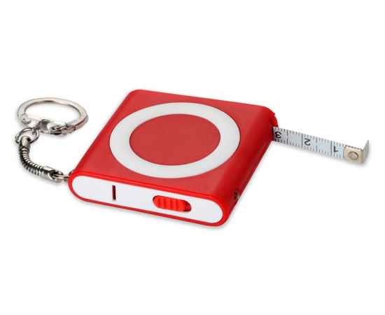 Брелок-рулетка с фонариком Книга, 1м, 1м, 719451p, Цвет: красный, Размер: 1м, изображение 3