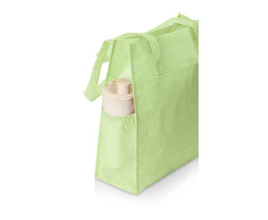 Сумка-шоппер Wheat из переработанного пластика, 937313, Цвет: зеленый, изображение 9