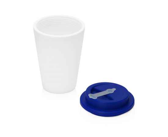 Пластиковый стакан с двойными стенками Take away, 873426.22, Цвет: белый,темно-синий, Объем: 350, изображение 2