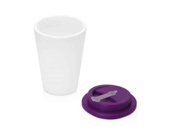 Пластиковый стакан с двойными стенками Take away, 873426.14, Цвет: фиолетовый,белый, Объем: 350, изображение 2