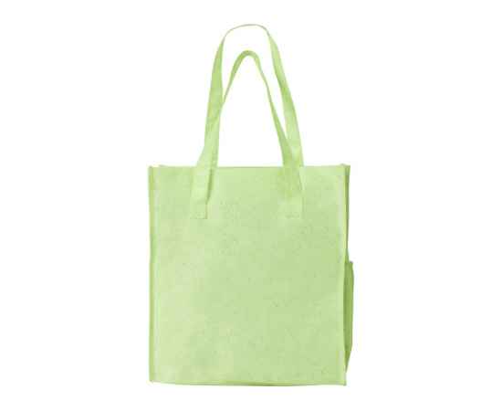 Сумка-шоппер Wheat из переработанного пластика, 937313, Цвет: зеленый, изображение 3