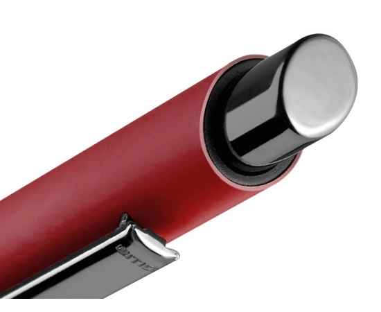 Металлическая шариковая ручка Ellipse gum soft touch с зеркальной гравировкой, 187989.01, Цвет: красный, изображение 3