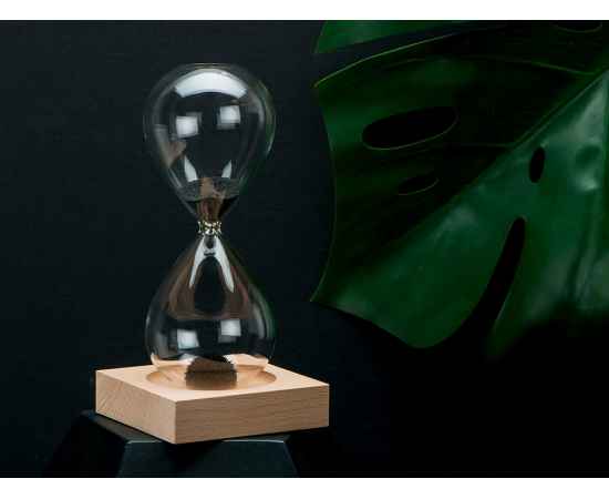 Песочные магнитные часы на деревянной подставке Infinity, 166307, изображение 4