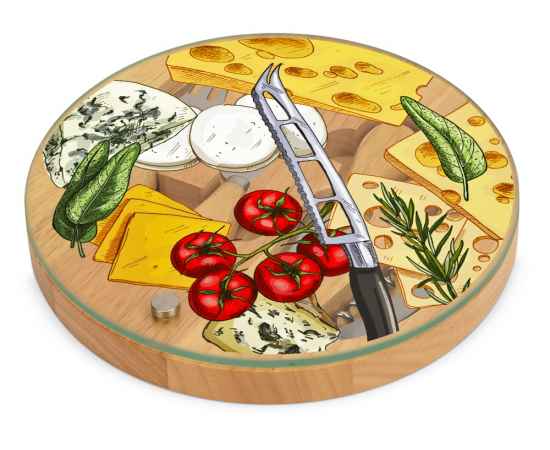 Набор для сыра и вина со стеклянной крышкой Rendezvous, 825928, изображение 3
