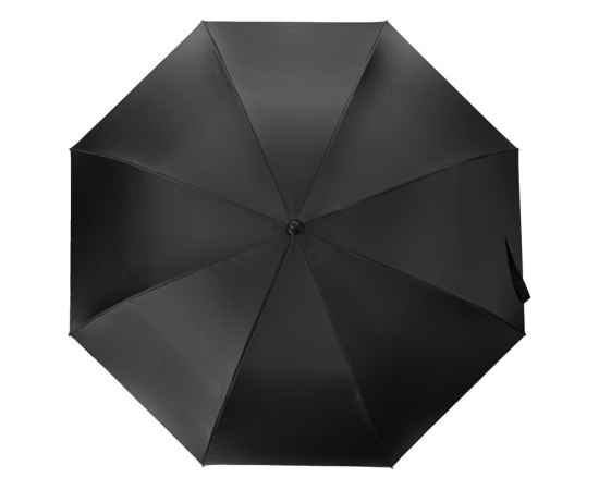 Зонт-трость Lunker с большим куполом (d120 см), 908107, Цвет: черный, изображение 4