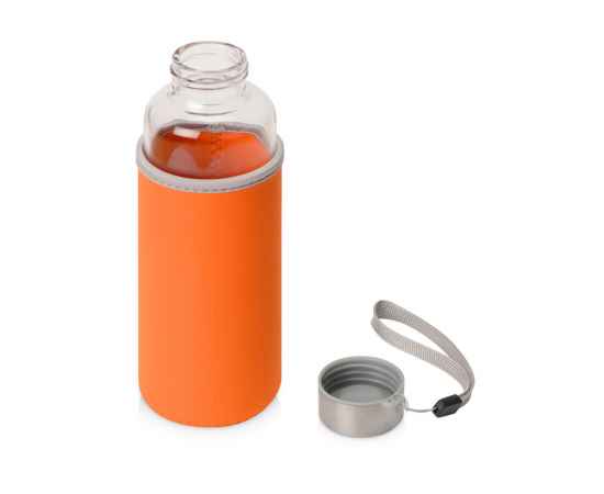 Бутылка для воды Pure c чехлом, 887323, Цвет: оранжевый, Объем: 420, изображение 2