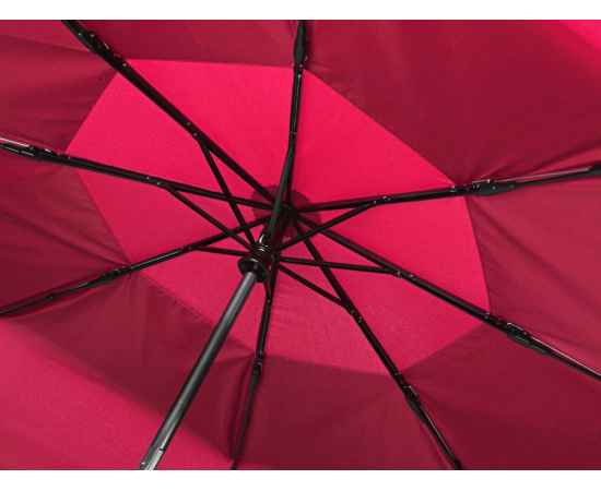 Зонт складной Canopy с большим двойным куполом (d126 см), 908201, Цвет: красный, изображение 6