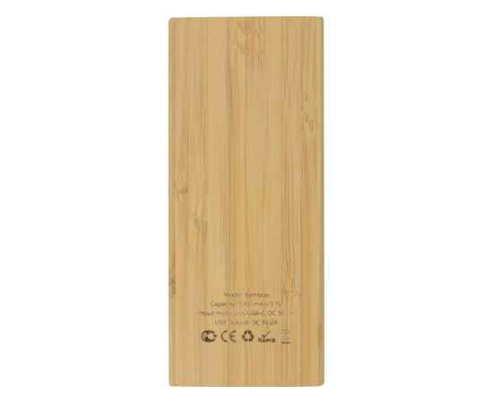 392399 Внешний аккумулятор из бамбука Bamboo, 5000 mAh, изображение 4