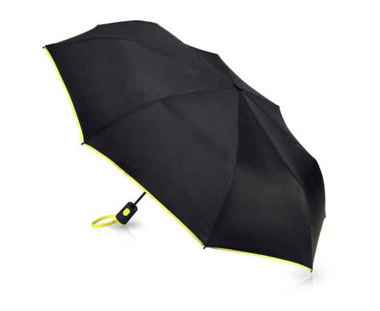 Зонт складной Motley с цветными спицами, 906204, Цвет: черный,желтый, изображение 2