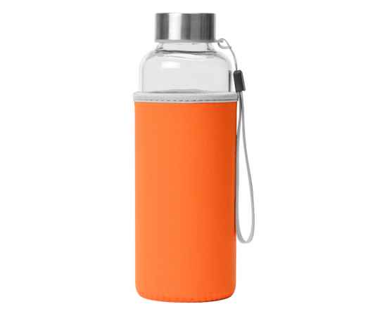 Бутылка для воды Pure c чехлом, 887323, Цвет: оранжевый, Объем: 420, изображение 4