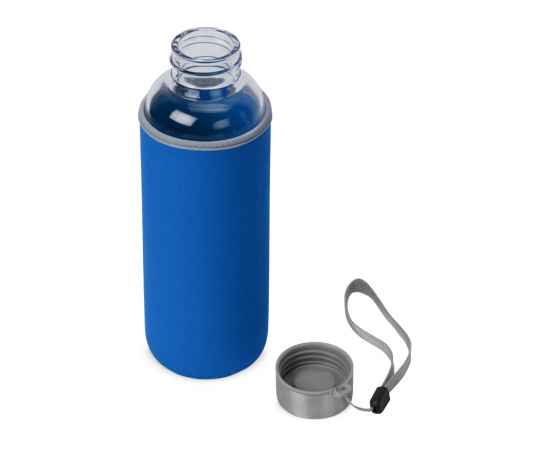 Бутылка для воды Pure c чехлом, 887322, Цвет: синий,прозрачный, Объем: 420, изображение 2
