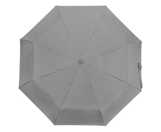 Зонт складной Canopy с большим двойным куполом (d126 см), 908208, Цвет: серый, изображение 4
