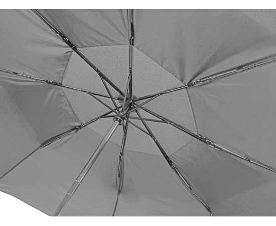 Зонт складной Canopy с большим двойным куполом (d126 см), 908208, Цвет: серый, изображение 6