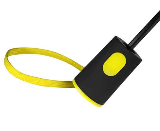 Зонт складной Motley с цветными спицами, 906204, Цвет: черный,желтый, изображение 6
