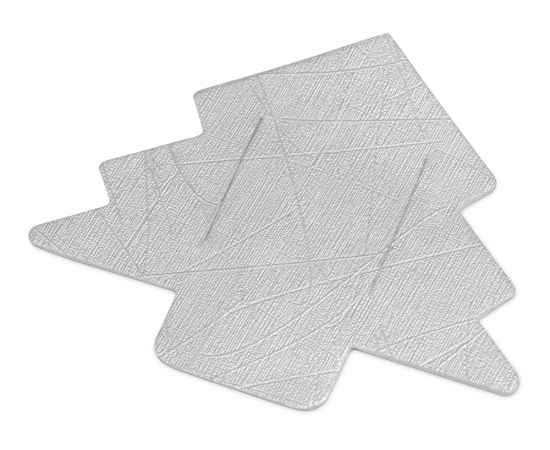 Плед флисовый Natty из переработанного пластика с новогодней биркой, 835848.1, Цвет: серый, изображение 6