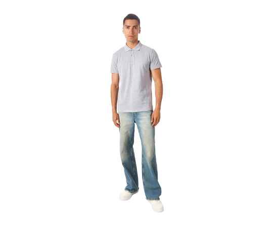Рубашка поло First 2.0 мужская, 2XL, 31093N962XL, Цвет: серый меланж, Размер: 2XL, изображение 4