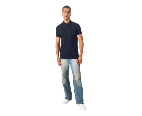 Рубашка поло First 2.0 мужская, M, 31093N49M, Цвет: темно-синий, Размер: M, изображение 4