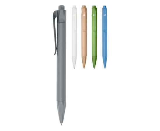 Ручка шариковая Terra из кукурузного пластика, 10774382, Цвет: серый, изображение 3
