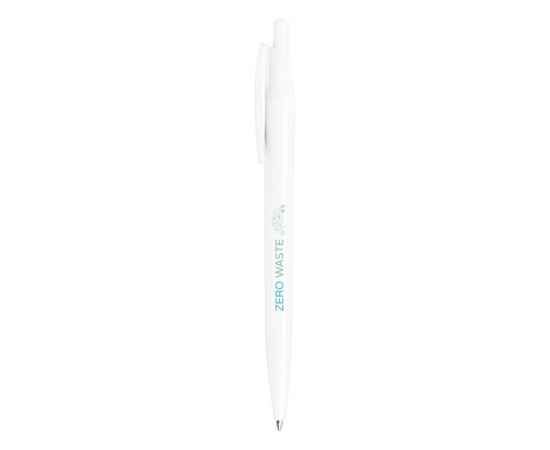 Ручка пластиковая шариковая Alessio из переработанного ПЭТ, синие чернила, 10772201, Цвет: белый, Размер: синие чернила, изображение 4