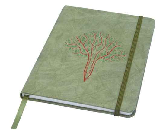 Блокнот A5 Breccia с листами из каменной бумаги, 10774161, Цвет: зеленый, изображение 5