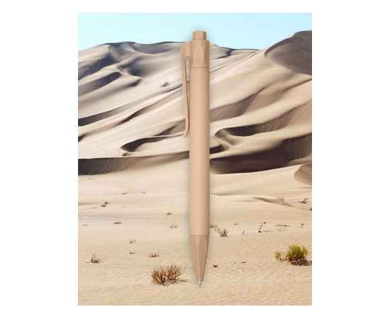 Ручка шариковая Terra из кукурузного пластика, 10774330, Цвет: песочный, изображение 4