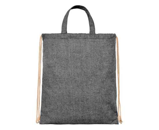 Сумка-рюкзак Pheebs из переработанного хлопка, 210 г/м², 12046090, Цвет: черный, изображение 2