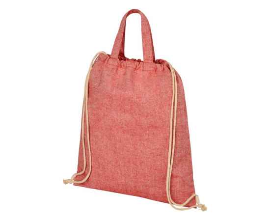 Сумка-рюкзак Pheebs из переработанного хлопка, 210 г/м², 12046091, Цвет: красный, изображение 3