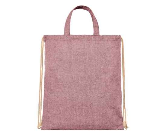 Сумка-рюкзак Pheebs из переработанного хлопка, 210 г/м², 12046020, Цвет: темно-бордовый, изображение 2