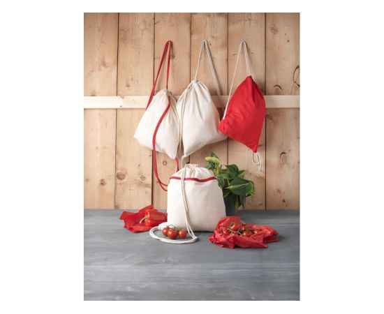 Рюкзак со шнурком Oregon, 12057521, Цвет: красный, изображение 3