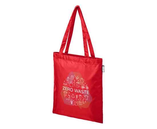 Эко-сумка Sai из переработанных пластиковых бутылок, 12049602, Цвет: красный, изображение 7