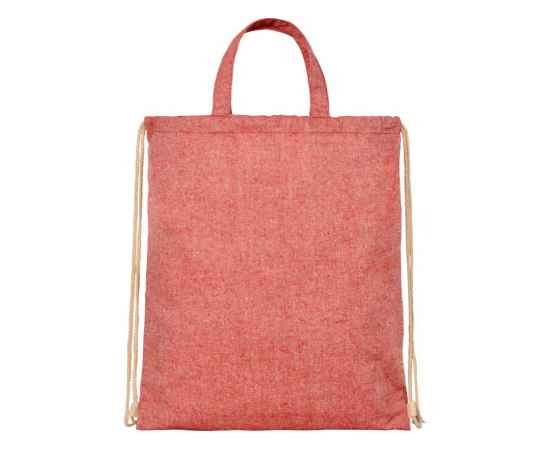 Сумка-рюкзак Pheebs из переработанного хлопка, 210 г/м², 12046091, Цвет: красный, изображение 2