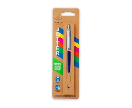 Ручка шариковая Parker Jotter Originals в эко-упаковке, 2123427, Цвет: темно-синий,серебристый, изображение 2