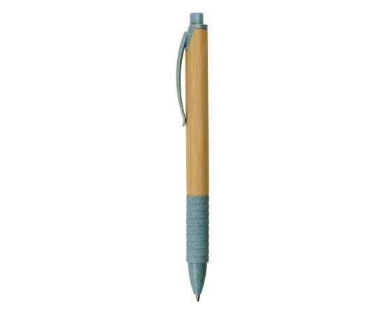 Ручка из бамбука и переработанной пшеницы шариковая Nara, 11572.02, Цвет: синий,дерево, изображение 3