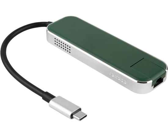 595600 Хаб USB Type-C 3.0 Chronos, Цвет: зеленый, изображение 3