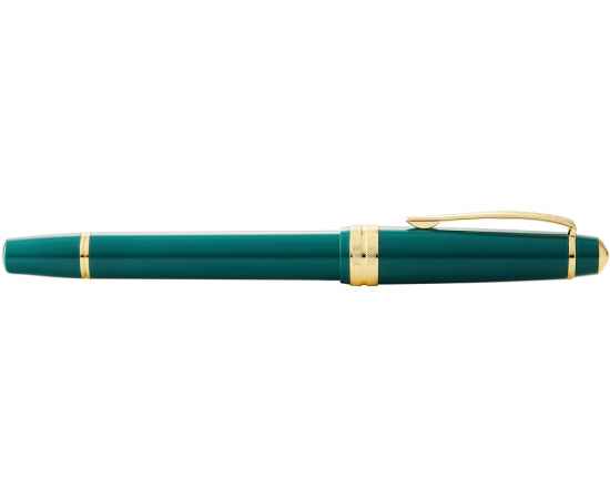 Ручка перьевая Bailey Light Polished Green Resin and Gold Tone, перо F, 421355, Цвет: зеленый, изображение 5