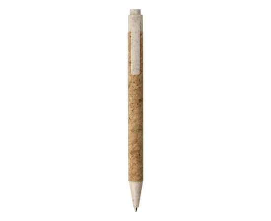 Ручка из пробки и переработанной пшеницы шариковая Evora, 11576.16, Цвет: коричневый,бежевый, изображение 2