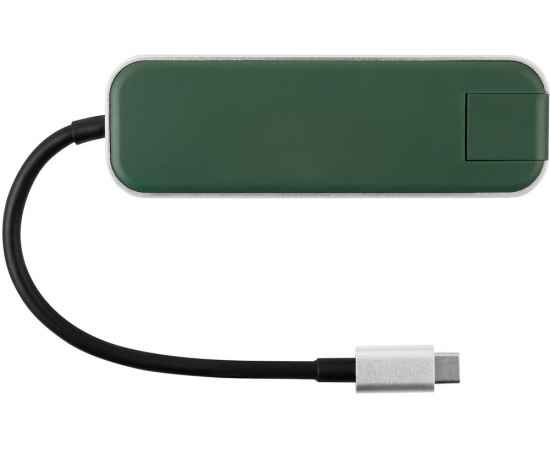 595600 Хаб USB Type-C 3.0 Chronos, Цвет: зеленый, изображение 2