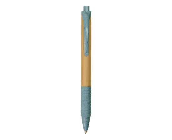 Ручка из бамбука и переработанной пшеницы шариковая Nara, 11572.02, Цвет: синий,дерево, изображение 2
