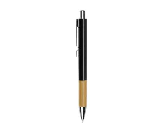 Ручка металлическая шариковая Sleek, 11531.07, Цвет: черный,натуральный, изображение 3