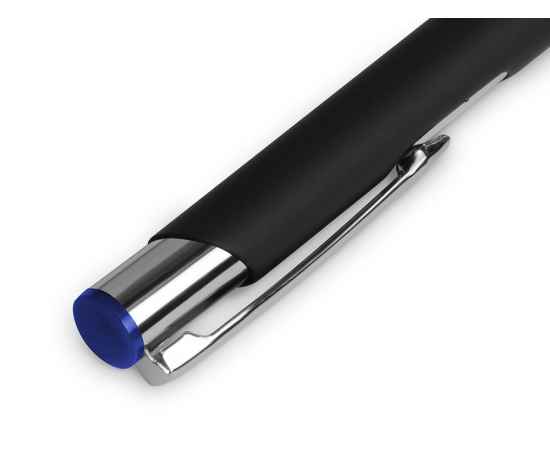 Ручка металлическая шариковая Legend Mirror Gum soft-touch, 11579.02, Цвет: черный,синий, изображение 3