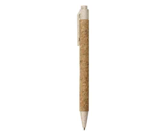 Ручка из пробки и переработанной пшеницы шариковая Evora, 11576.16, Цвет: коричневый,бежевый, изображение 3