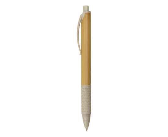 Ручка из бамбука и переработанной пшеницы шариковая Nara, 11572.16, Цвет: бежевый,дерево, изображение 3
