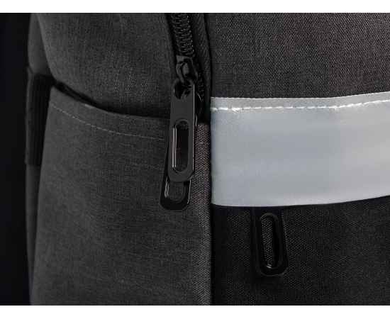 Рюкзак Merit со светоотражающей полосой, 938597, Цвет: черный, изображение 4